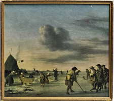 Golfers the ice - golfers, van