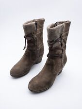 KHRIO Stivaletti Invernali Da Donna In Pelle Marrone Gr 38 EU Art 13788-50