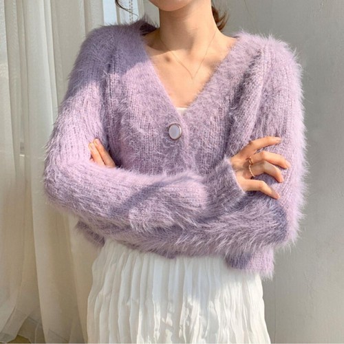 Cardigan maglione corto donna