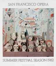 Poster David Hockney Bedlam