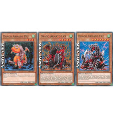 YU-GI-OH!  DRAGO ARMATO LV3 + LV5 + LV7 LED2 IT025 LED2 IT026 LED2 IT027