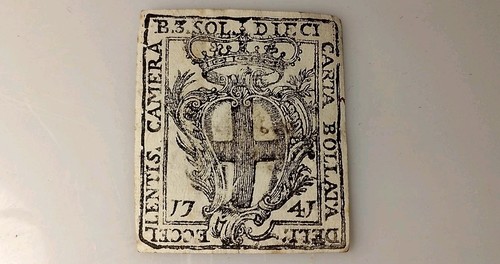 Filatelia carta bollata - carta,