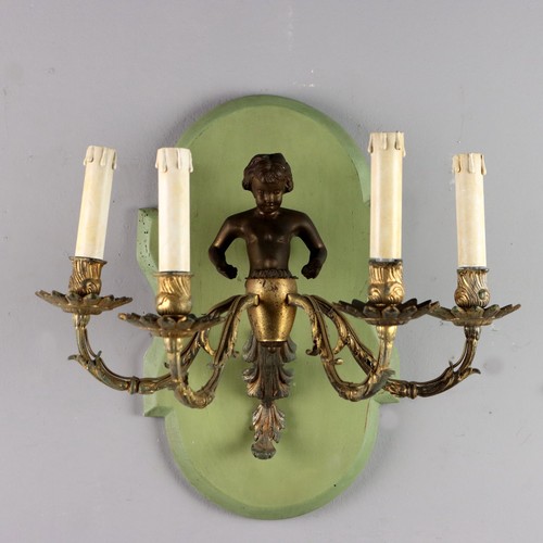 Applique antica metallo dorato - applique,