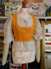 Camiciola Pirata Ecru, Costume Carnevale Pirata, Gilet Medievale LARP