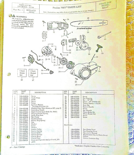 Catalogo lista ricambi