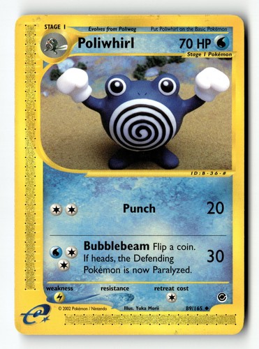 Pokemon card poliwhirl - pokemon,