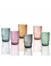 PLISSE' BICCHIERE SET 6 PZ