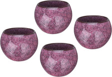 Set Di 4 Ciotole Da Tè Fatte a Mano Da 150 Ml, in Ceramica, per Casa E Ufficio, 