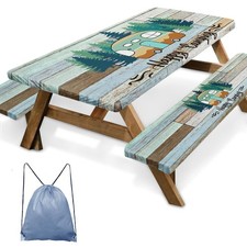 Picnic Table Cover with Bench