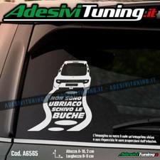 Adesivo Peugeot 107 Non sono ubriaco schivo le buche - Sticker Decal
