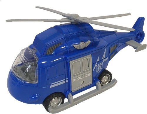 Elicottero polizia blu - elicottero,