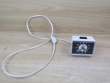 vecchia SVEGLIA A CORRENTE MEISTER ANKER MQ 123 bianca orologio vintage da tavol