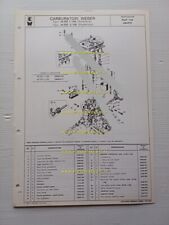Weber carburatore 48 IDF 1/100 1/200 Fiat 132 ABARTH 1977 catalogo ricambi