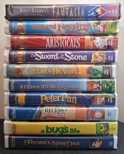 Disney vhs clamshell tape lot - vhs,