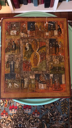 Icona antica tavola di - icona,