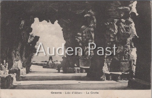 Vintage postcard genova lido - genova,