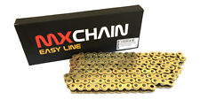 MX CHAIN CATENA PASSO 520 MOTO CROSS ENDURO SENZA O-RING 120 MAGLIE ORO GOLD