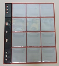 5 fogli inserti rinforzati per raccoglitore di monete medaglie 12 tasche caselle