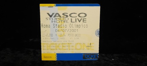 Vasco rossi biglietto - ,