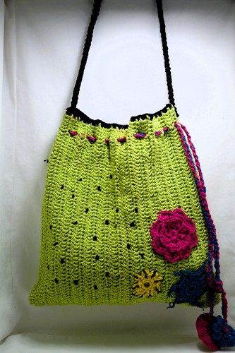 Borsa all uncinetto - borsa, all'uncinetto