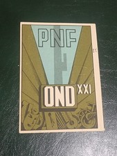 Tessera Partito Nazionale Fascista Dopolavoro OND - Anno XXI 1943