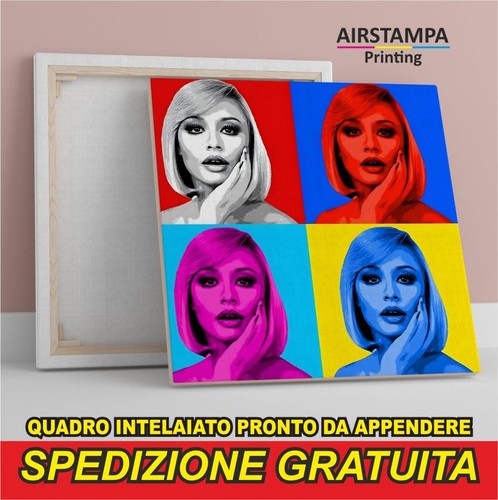 Quadro pop art raffaella - pop,
