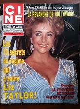 b)Ciné Télé Revue 9/8/1984; régime Liz Taylor/ Georges Claisse/ Gabin-Moncorgé