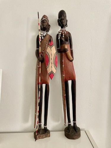 Scultura artigianale coppia - scultura,