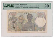 Banconota francese africa - banconota,