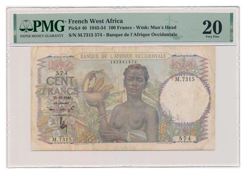 Banconota francese africa - banconota,