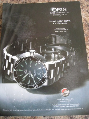Oris swiss made watches - oris, hidden