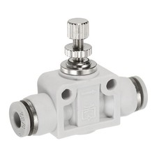 Valvola di controllo flusso aria 5/32 in linea spinta per collegare raccordo linea aria bianco