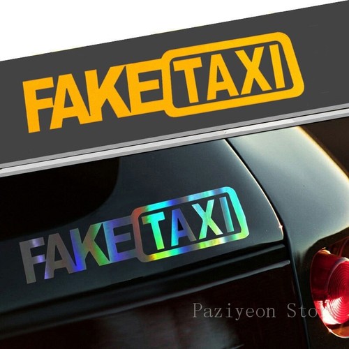 Car stickers fake - fake, taxi
