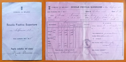 Milano 1924 pagella - milano, 1924-25: