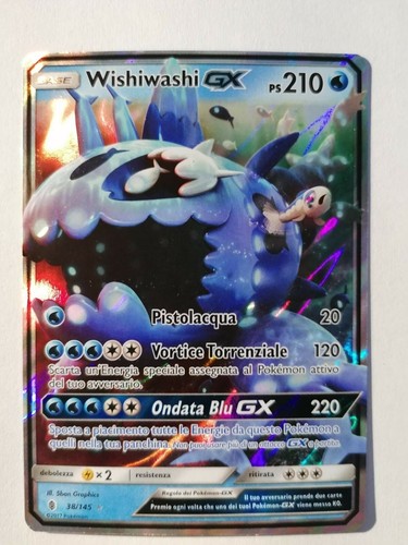 Carta pokemon wishiwashi - pokemon,