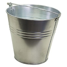 SECCHIO IN LAMIERA ZINCATA Lt.12 (Ø 29 x h.25 cm)  - KASART