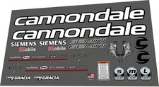 SET DECALCOMANIE Cannondale Gemini Cedric Gracia 2004