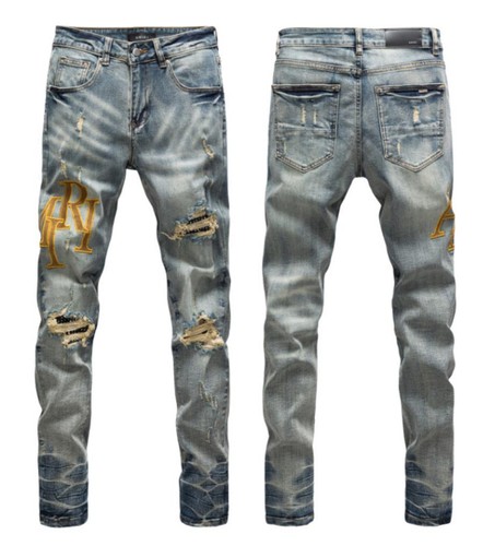 Jeans uomo retrò blu denim