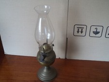 ANTICA LAMPADA AD OLIO PETROLIO IN OTTONE - VINTAGE ANNI '30