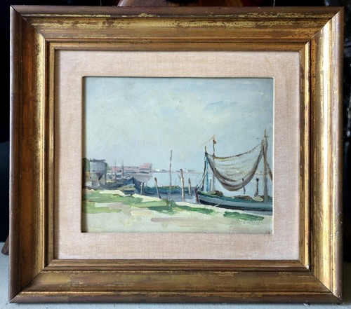 Antico dipinto olio - dipinto, gigi