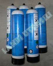 5 Bombola co2 con piedino  600 gr monouso gasatore acqua  EUROTRE attacco M11X1