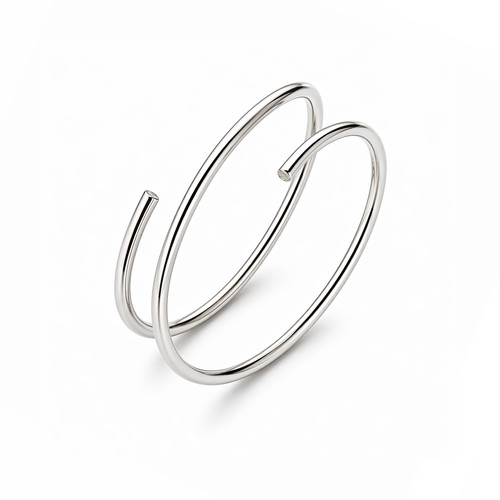 Anello doppio naso argento - anello,
