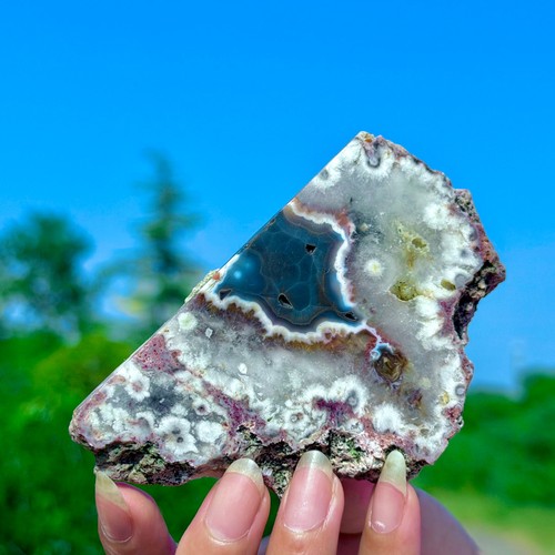 Fetta geode agata pizzo - geode,