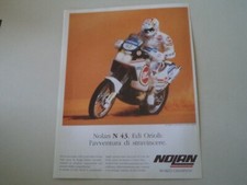 advertising Pubblicità 1990 CASCO HELMET NOLAN N43 N 43 e EDI ORIOLI PARIS DAKAR