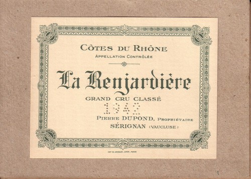 Serignan etiquette côtes du - serignan,