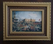 I Maestri Del Colore Stampa Su Tela Canaletto Con Cornice Vintage Fabbri Editori