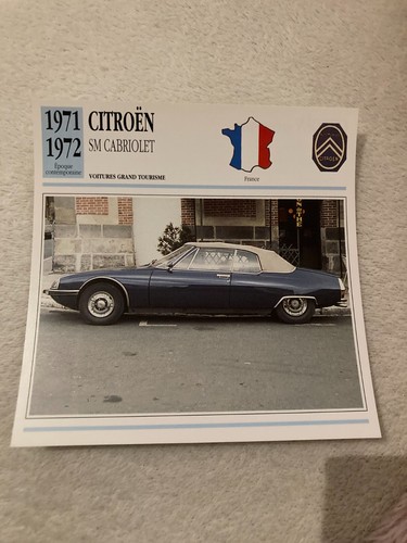 Carte fiche auto - carte, citroen