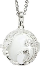 MAMIJUX Chiama Angeli con Gabbia Traforata con Piedini e Pallina Interna, con Ca