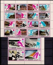 Manama Sapporo Olimpiadi Invernali Hockey su Ghiaccio Bob Slalom Sci Pattinaggio MNH(1)