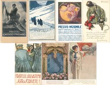 SELEZIONE di 7 CARTOLINE DIFFERENTI PROPAGANDA PRESTITO NAZIONALE